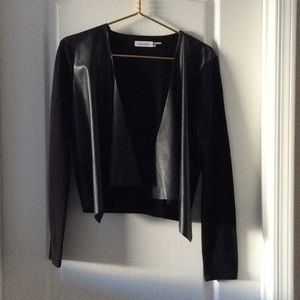 Calvin Klein sweater like faux leather